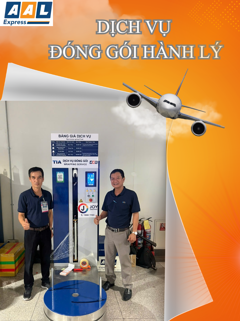 DỊCH VỤ ĐÓNG GÓI HÀNH LÝ - SÂN BAY TÂN SƠN NHẤT